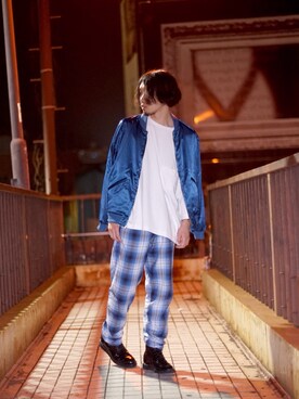 「茨城スナップ」｜「アイテム（ブルゾン）」を使った、Nob.さん（メンズ・176cm）の秋コーディネート