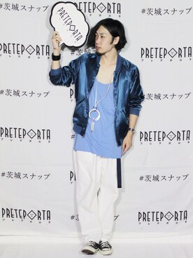 「茨城スナップ」｜「アイテム（ブルゾン）」を使った、Nob.さん（メンズ・176cm）の秋コーディネート