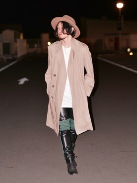 「MARTIN MARGIELA（マルタンマルジェラ）のアイテム（トレンチコート）」を使った、Nob.さん（メンズ・176cm）の秋コーディネート