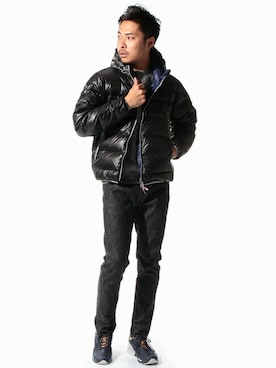 「BEAMS LIGHTS」｜「アイテム（ダウンジャケット/コート）」を使った、mizutaniさん（メンズ・178cm）の秋コーディネート