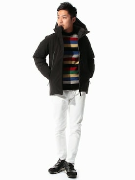「BEAMS LIGHTS」｜「アイテム（ダウンジャケット/コート）」を使った、mizutaniさん（メンズ・178cm）の秋コーディネート