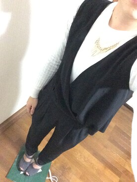 「PINKY&DIANNE（ピンキーアンドダイアン）のアイテム（つなぎ/オールインワン）」を使った、こんさん（レディース・160cm）の冬コーディネート