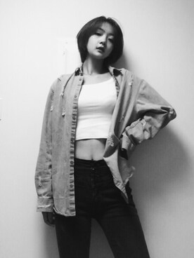 「CHEAP MONDAY（チープマンデイ）のアイテム（ダウンジャケット/コート）」を使った、Yyyyyaomioさん（レディース・170cm）の秋コーディネート