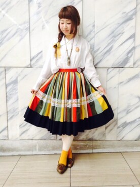 「reinette et mirabelle（レネット エ ミラベル）のアイテム（アクセサリー）」を使った、きゃま@ANDYOUさん（レディース・146cm）の夏コーディネート
