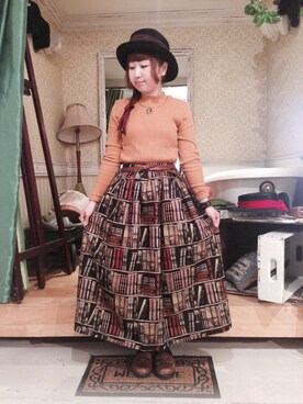 「Grimoire（グリモワール）のアイテム（アクセサリー）」を使った、きゃま@ANDYOUさん（レディース・146cm）の秋コーディネート