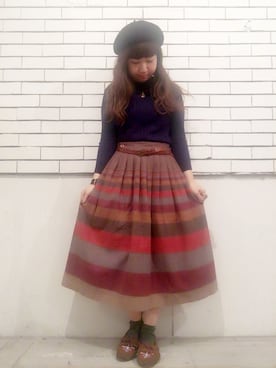「Grimoire（グリモワール）のアイテム（アクセサリー）」を使った、きゃま@ANDYOUさん（レディース・146cm）の秋コーディネート