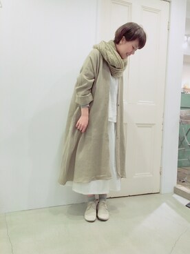 「三宮」｜「アイテム（ジャケット/アウター）」を使った、YARRAdouxbleu三宮店さん（レディース・156cm）の冬コーディネート