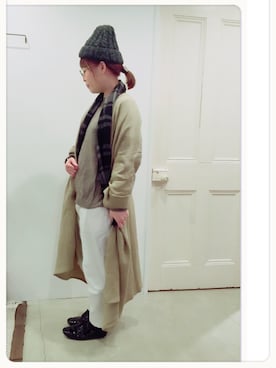 「三宮」｜「アイテム（ジャケット/アウター）」を使った、YARRAdouxbleu三宮店さん（レディース・154cm）の冬コーディネート