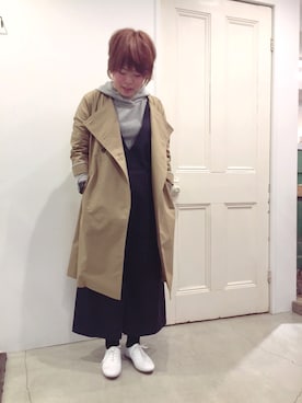 「doux bleu （ドゥーブルー）のアイテム（ジャケット/アウター）」を使った、YARRAdouxbleu三宮店さん（レディース・154cm）の冬コーディネート