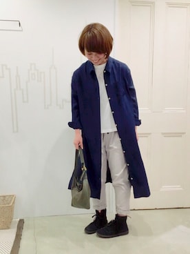「グレーパンツ」｜YARRAdouxbleu三宮店さん（レディース・156cm）の春コーディネート