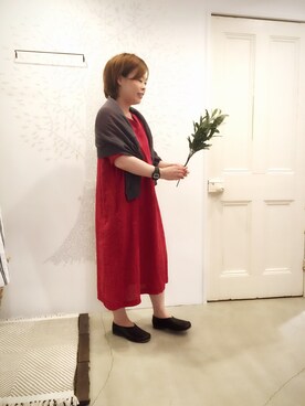 「Blute（ブリューテ）のアイテム」を使った、YARRAdouxbleu三宮店さん（レディース・154cm）の夏コーディネート