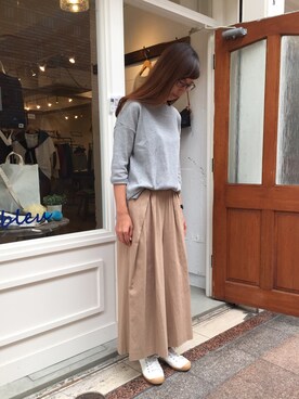 「INN-STANT（インスタント）のアイテム」を使った、YARRAdouxbleu三宮店さん（レディース・168cm）の夏コーディネート