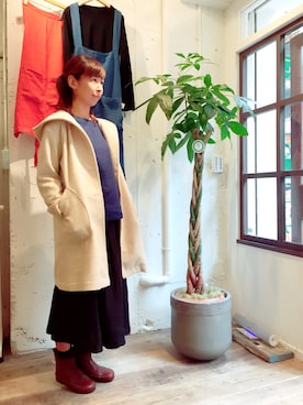 「三宮」｜YARRAdouxbleu三宮店さん（レディース・168cm）の秋コーディネート