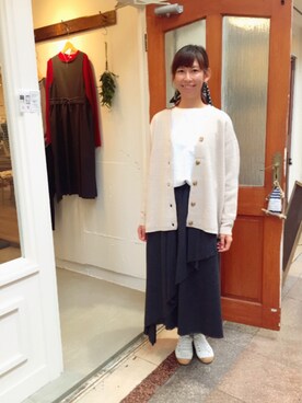 「INN-STANT（インスタント）のアイテム」を使った、YARRAdouxbleu三宮店さん（レディース・168cm）の秋コーディネート