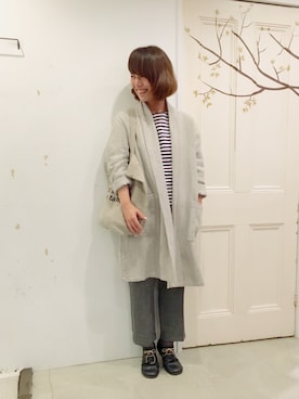 「Blute（ブリューテ）のアイテム」を使った、YARRAdouxbleu三宮店さん（レディース・156cm）の秋コーディネート