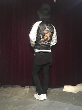 「アイテム（スタジャン）」を使った、masaさん（メンズ・175cm・30代）の秋コーディネート