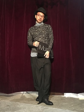 「アイテム（クラッチバッグ）」を使った、masaさん（メンズ・175cm・30代）の秋コーディネート