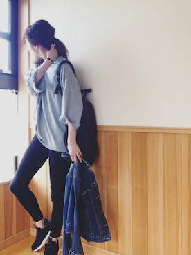 「TODAYFUL（トゥデイフル）のMason's Denim（デニムパンツ）」を使った、dxさん（レディース・162cm）の夏コーディネート