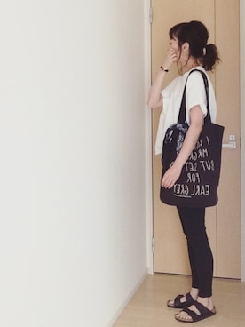 「TODAYFUL（トゥデイフル）のMason's Denim（デニムパンツ）」を使った、dxさん（レディース・162cm）の夏コーディネート
