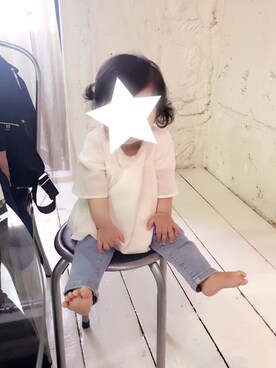 「baby girl」｜✾maple✾さん（キッズ・70cm）の春コーディネート