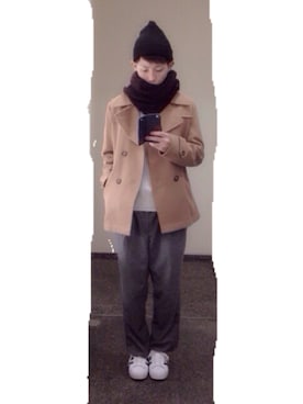 「MICHEL KLEIN（ミッシェル・クラン）のアイテム」を使った、🐯としくん🐯さん（メンズ・169cm）の冬コーディネート