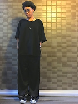 「HARE（ハレ）のアイテム（ハンチング/ベレー帽）」を使った、🐯としくん🐯さん（メンズ・171cm）の夏コーディネート