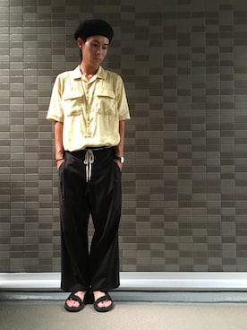 「HARE（ハレ）のアイテム（ハンチング/ベレー帽）」を使った、🐯としくん🐯さん（メンズ・171cm）の夏コーディネート