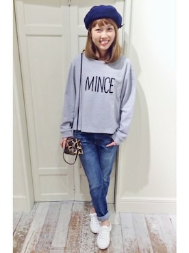 「SLOBE IENA（スローブイエナ）のアイテム（ハンチング/ベレー帽）」を使った、Happyさん（レディース・157cm）の夏コーディネート