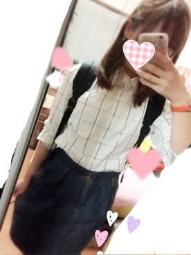 「WEGO（ウィゴー）のアイテム（バレッタ/ヘアクリップ、ゴールド系）」を使った、ayapiʕ•ᴥ•ʔさん（レディース）の秋コーディネート