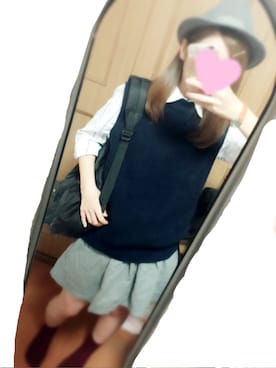 「LOWRYS FARM（ローリーズファーム）のアイテム（ハット、グレー系）」を使った、ayapiʕ•ᴥ•ʔさん（レディース）の秋コーディネート