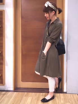 「3can4on（サンカンシオン）のアイテム（財布/小物）」を使った、Uさん（レディース・155cm）の夏コーディネート