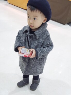 「おめかしコーデ」｜h39さん（キッズ・90cm）の冬コーディネート