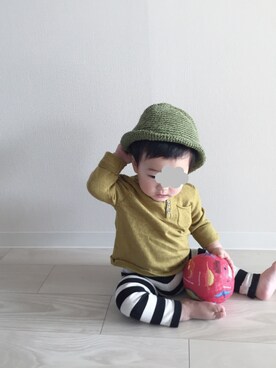 「green label relaxing（グリーンレーベルリラクシング）のアイテム（雑貨/ホビー）」を使った、h39さん（キッズ・90cm）の春コーディネート