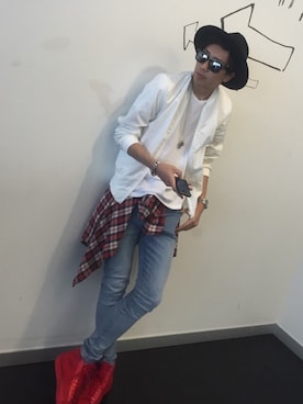 「DHOLIC（ディーホリック）のアイテム（ブルゾン）」を使った、1.d.roadさん（メンズ・179cm）の秋コーディネート