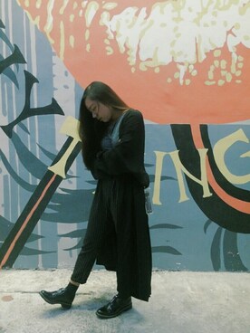 「asos（エイソス）のアイテム（その他アウター）」を使った、Stephanie.Fさん（レディース・163cm）の冬コーディネート