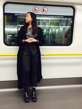 「asos（エイソス）のアイテム（その他アウター）」を使った、Stephanie.Fさん（レディース・163cm）の冬コーディネート