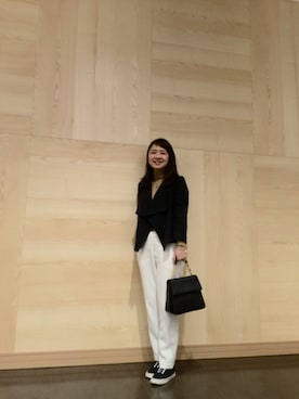 「trinity（トリニティ）のアイテム」を使った、michi☆さん（レディース・157cm）の冬コーディネート