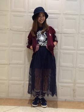 「アイテム（レッグウェア）」を使った、sawaaaさん（レディース・157cm）の春コーディネート