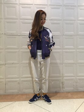「hawaii」｜「アイテム（ジャケット/アウター）」を使った、sawaaaさん（レディース・157cm）の冬コーディネート