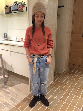 sawaaaさん（レディース・157cm）の冬コーディネート