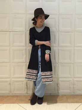 「orslow」｜「アイテム（ワンピース/ドレス）」を使った、sawaaaさん（レディース・157cm）の春コーディネート