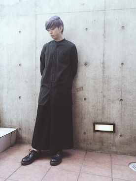 「ガウチョパンツ」｜中尾 寿揮さん（メンズ・167cm）の春コーディネート