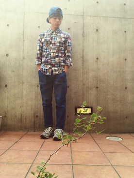 「URBAN RESEARCH」｜中尾 寿揮さん（メンズ・167cm）の夏コーディネート