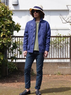 「nonnative（ノンネイティブ）のアイテム（ミリタリージャケット）」を使った、UNDERPASSさん（メンズ・170cm）の春コーディネート