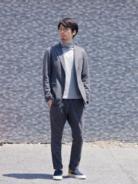 「SOPHNET.（ソフネット）のアイテム（テーラードジャケット）」を使った、UNDERPASSさん（メンズ・170cm）の夏コーディネート