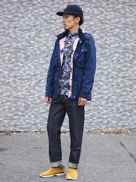 「SOPHNET.（ソフネット）のアイテム（ジャケット/アウター）」を使った、UNDERPASSさん（メンズ・170cm）の夏コーディネート
