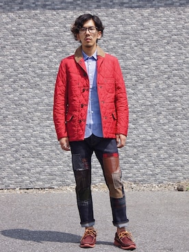 「JUNYA WATANABE MAN（ジュンヤワタナベマン）のアイテム（ブルゾン）」を使った、UNDERPASSさん（メンズ・170cm）の秋コーディネート