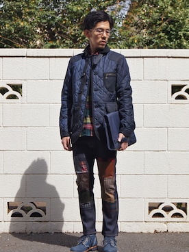 「JUNYA WATANABE MAN（ジュンヤワタナベマン）のアイテム（ブルゾン）」を使った、UNDERPASSさん（メンズ・170cm）の秋コーディネート