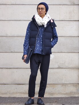 「SOPHNET.（ソフネット）のアイテム（ジャケット/アウター）」を使った、UNDERPASSさん（メンズ・172cm）の秋コーディネート