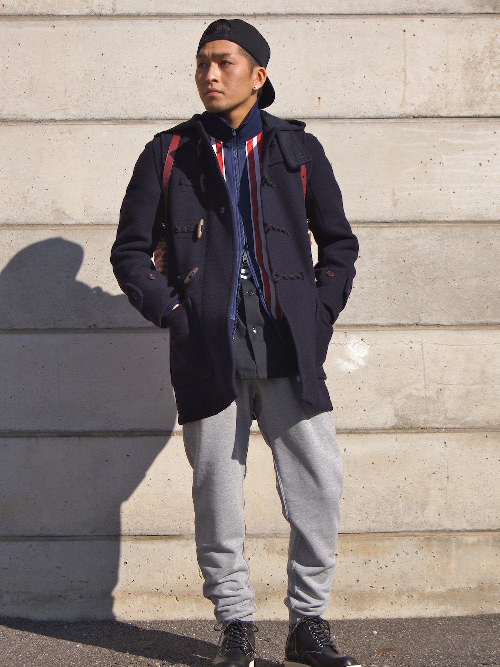 JUNYA WATANABE COMME des GARCONSのダッフルコートを使った